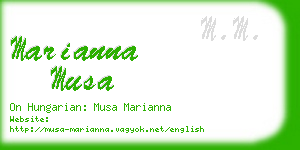 marianna musa business card